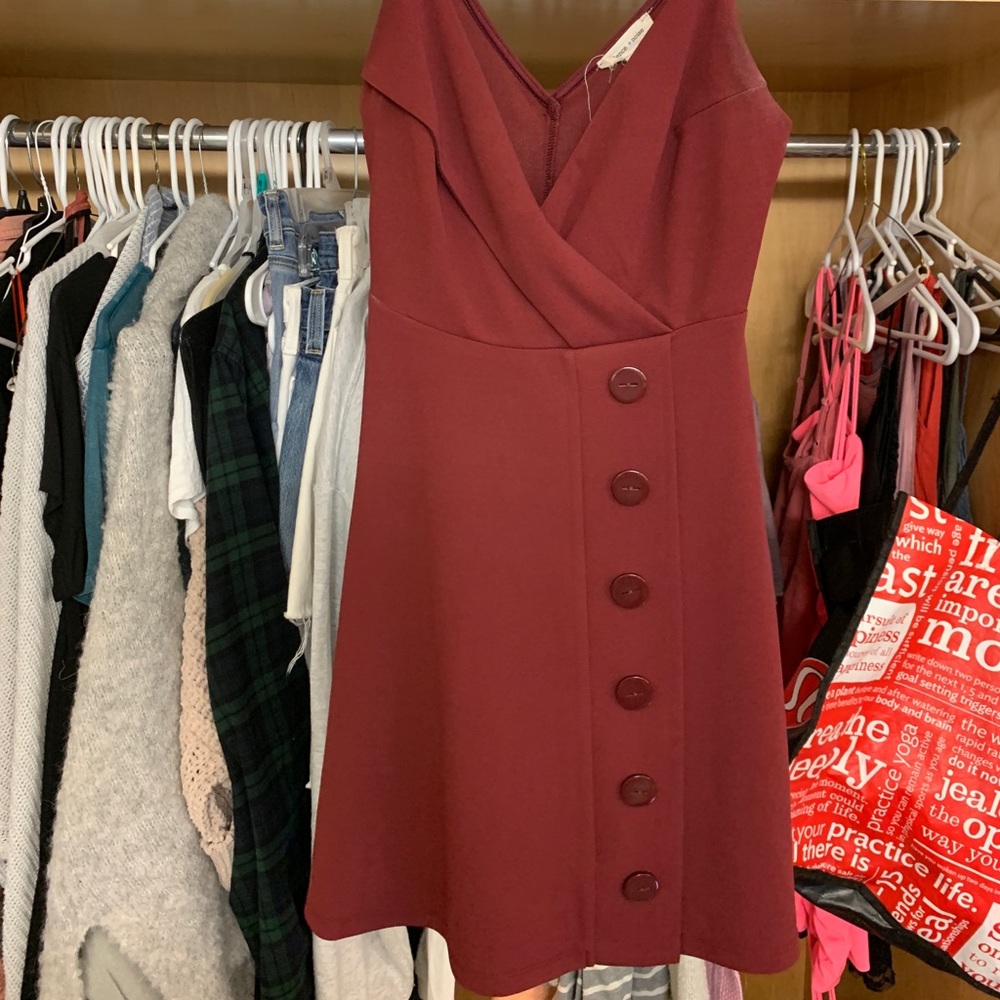 Silence and the noise maroon dress